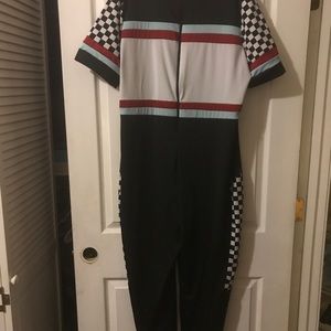 Motor Sport Black Jumpsuit